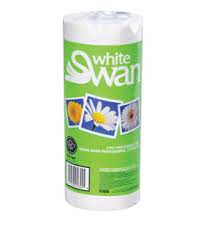 White Swan Essuie tout blanc , 30 Rlx de 80 feuilles