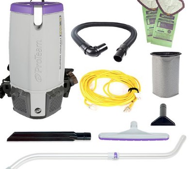 Vacuun proteam super coach pro 10 avec problade hard surface &amp; carpet floor tool kit 107532/n