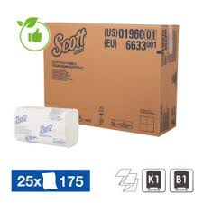 Scottfold m paper towels white 25x175 sheet