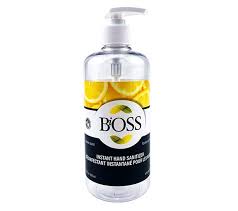 BIOSS Désinf. inst. mains, citron, 500ml (75% Alcool éthylique - NPN 80098279)