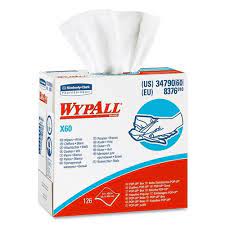 34790 WYPALL X60 TERI WIPES  POP-UP/WHI 126  (1 boite)