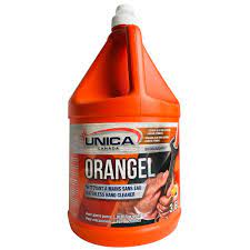 [UNI-ORANGEL-3.6L] ORANGEL Savon à main sans eau avec pierre ponce avec pompe, 3,6 L